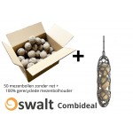 Mezenbol Zonder Net - 50 stuks | Met 100% gerecyclede mezenbolhouder